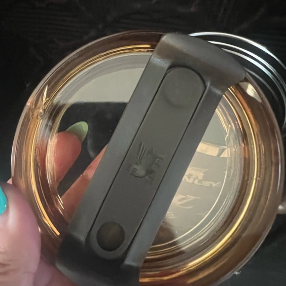 Stanley x LV Metallic Brown Tumbler with Gold Logo includes lid and straw - Picture 8 of 9